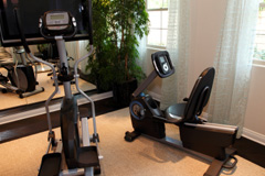 home gym construction Brown Knowl